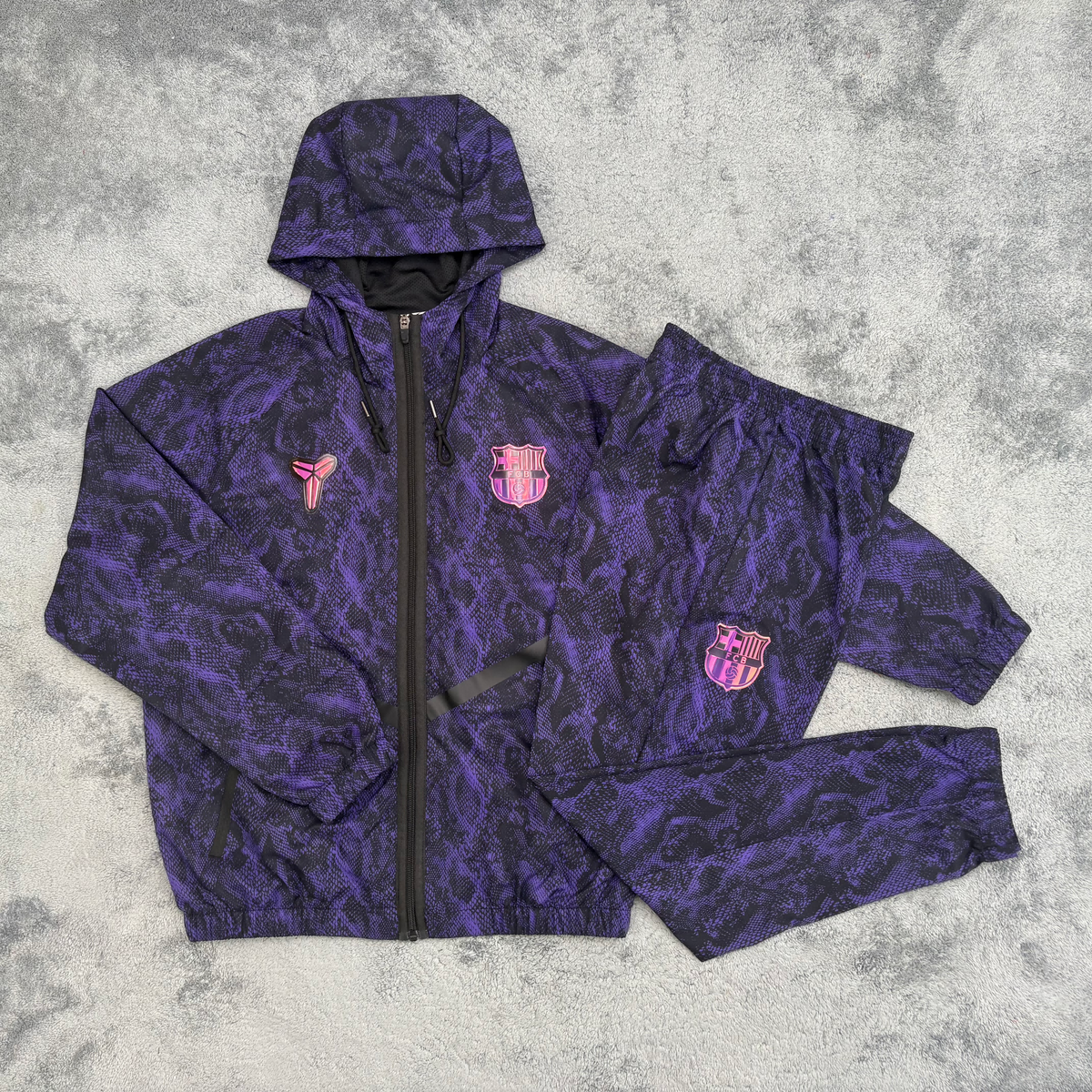 Barcelona Windbreaker Set - Purple
