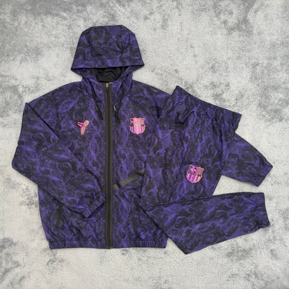 Barcelona Windbreaker Set - Purple