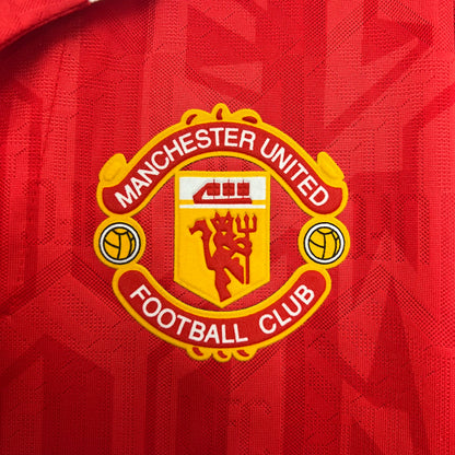 Retro Long Sleeve Manchester United  92/94 Home