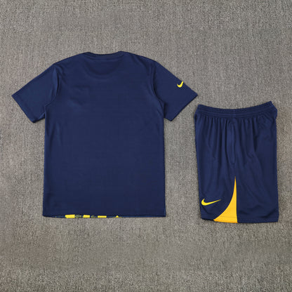 Atletico Madrid Shorts Set-Yellow and Blue