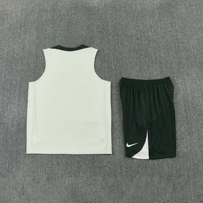 Chelsea Vest Set-Light Green and Black