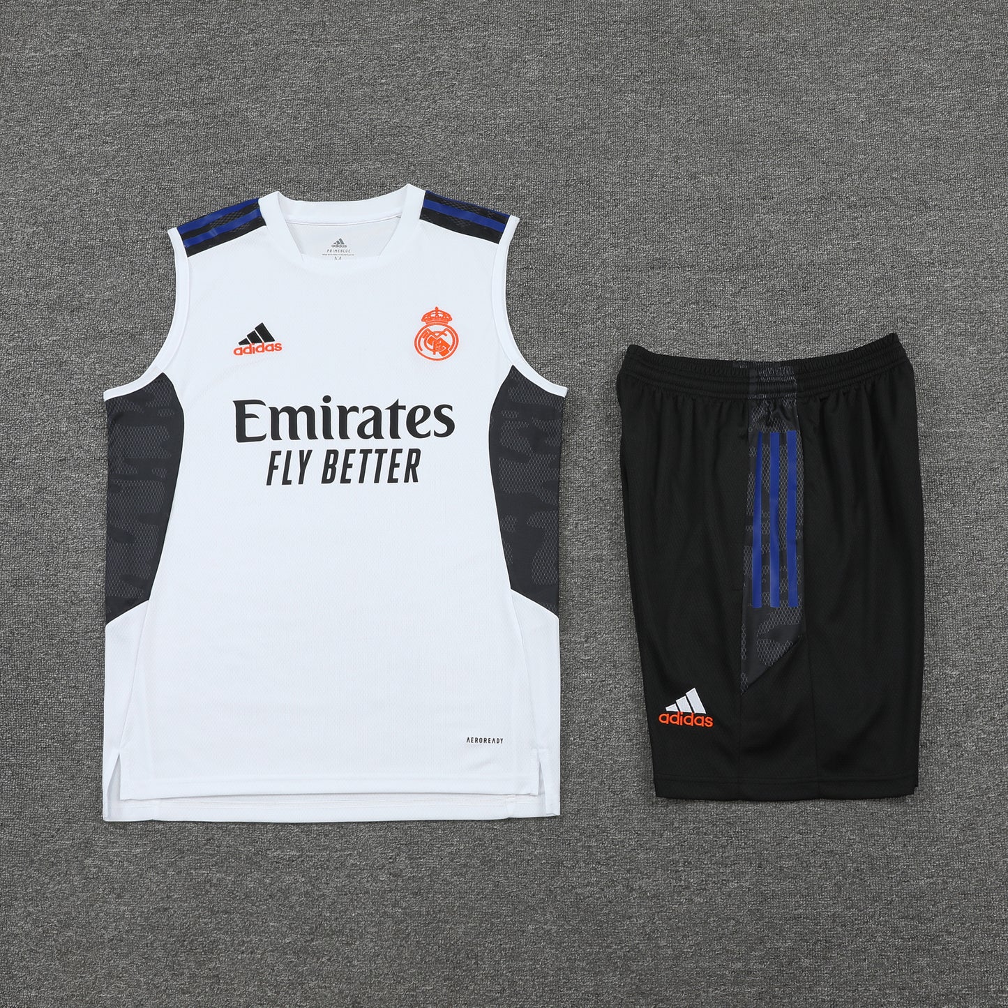 Real Madrid Vest Set-White and Black