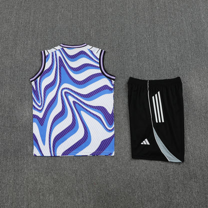 Real Madrid Vest Set-White, Blue and Black