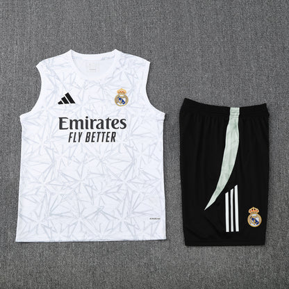 Real Madrid Vest Set-White and Black