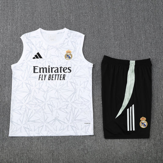 Real Madrid Vest Set-White and Black