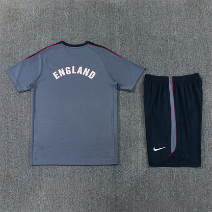 England Shorts Set-Dark Grey and Black