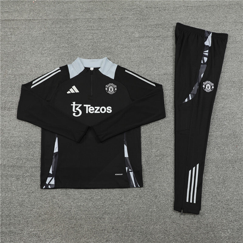 Manchester United Tracksuit-Black