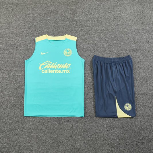 Club America Vest Set-Light Blue and Dark Grey