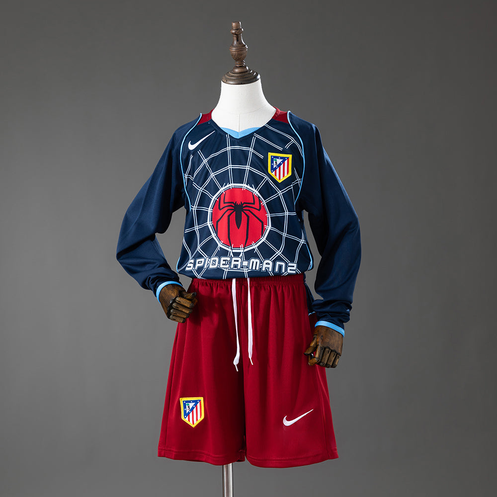 Atletico Madrid 04/05 Away Retro Long-Sleeve Kids Kit