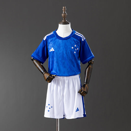 Cruzeiro 24/25 Home kids kit Jersey