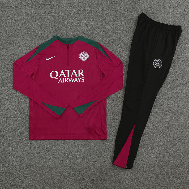PSG Tracksuit-Maroon and Black