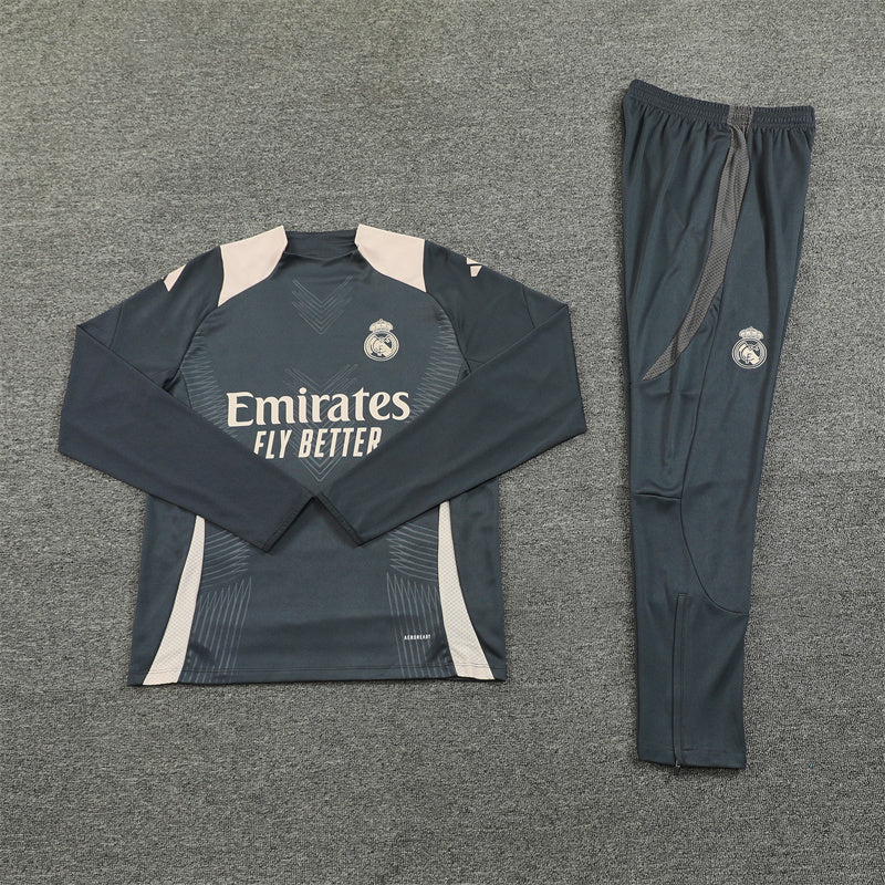 Real Madrid Tracksuit-Dark Grey