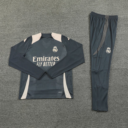 Real Madrid Tracksuit-Dark Grey