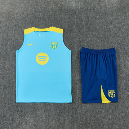 Barcelona Vest Set-Blue and Dark Blue