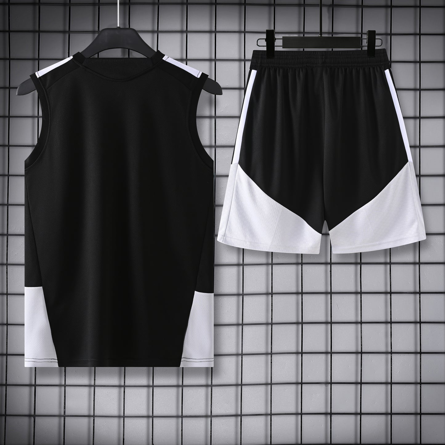 Real Madrid Vest Set-Black and White