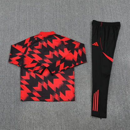 Manchester United Tracksuit-Red and Black
