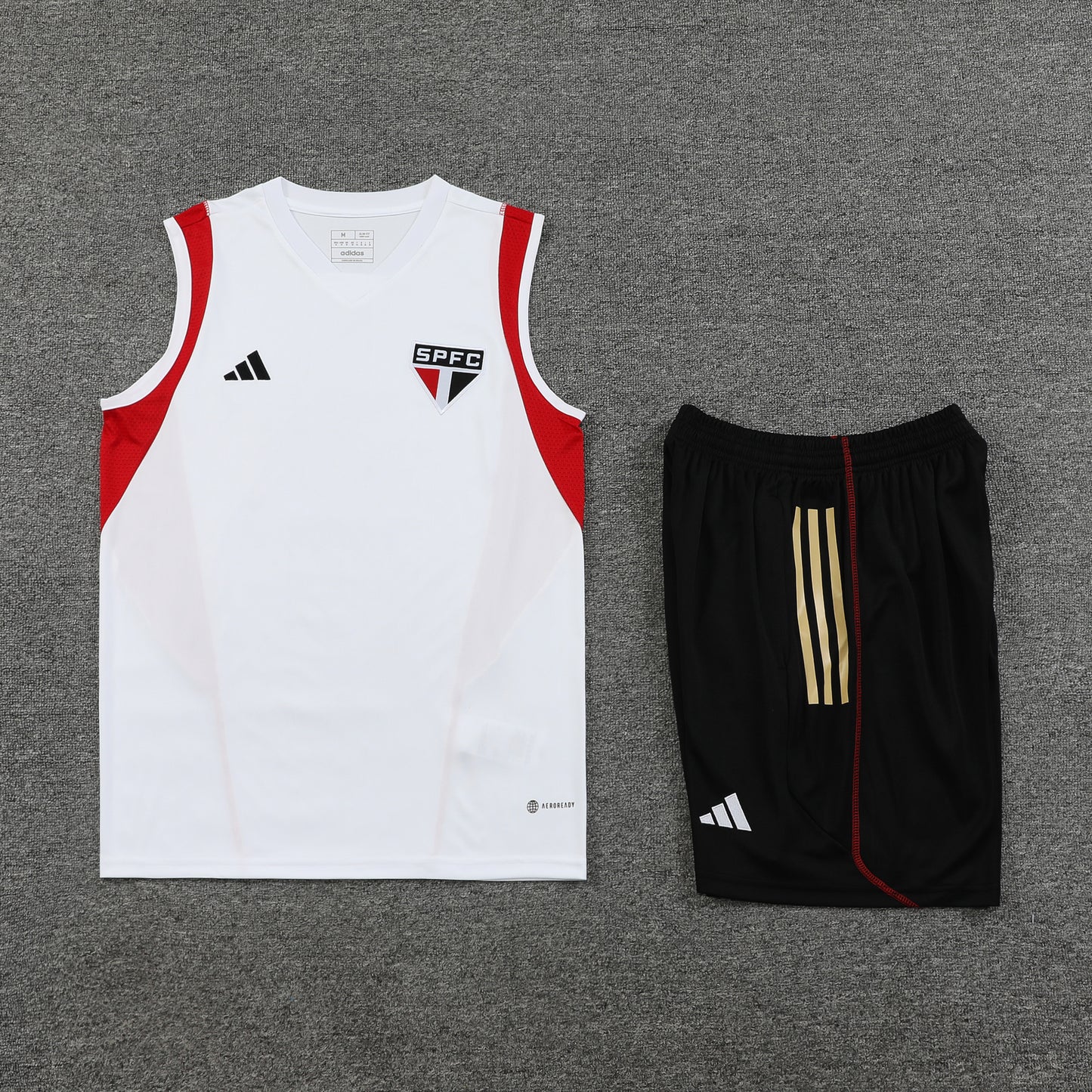 Sao Paulo Vest Set-White and Black