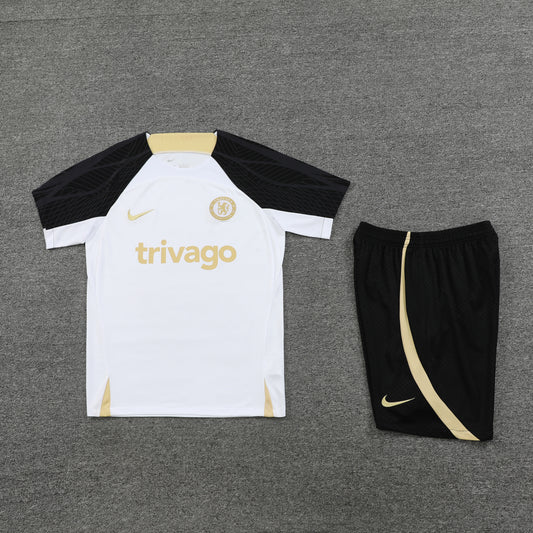 Chelsea Shorts Set-White and Black