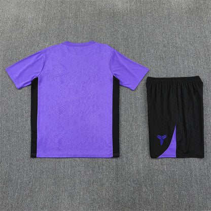 Barcelona Shorts Set-Purple and Black