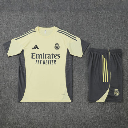 Real Madrid Shorts Set-Cream and Grey
