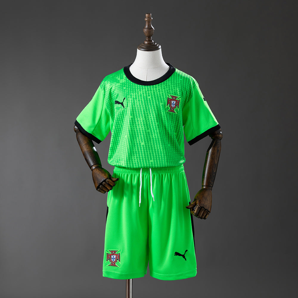 Portugal 2026 Fluorescent Green Kids Kit