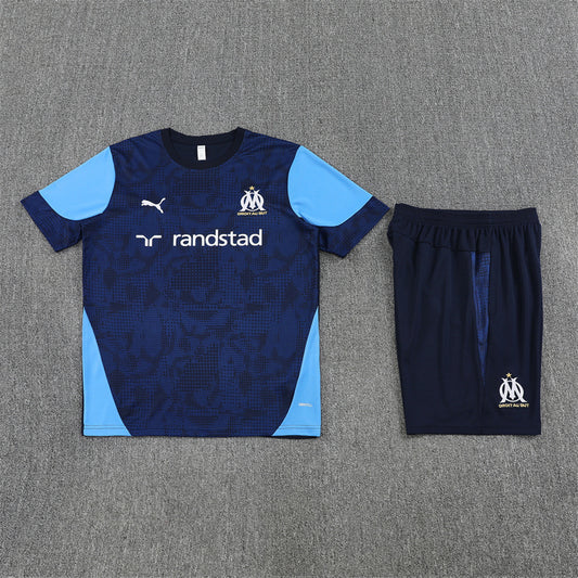 Olympique de Marseille Shorts Set-Navy Blue