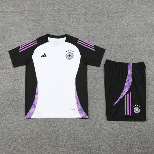 Germany Shorts Set-White and Black