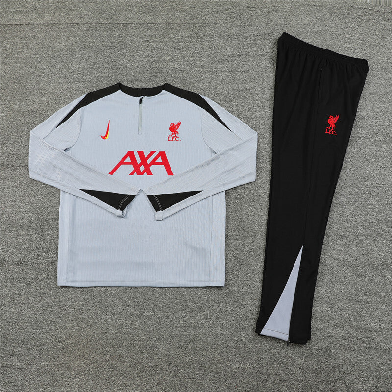 Liverpool Tracksuit-Grey and Black