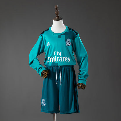 Real Madrid 17/18 Third Away Retro Long Sleeve Kids Kit