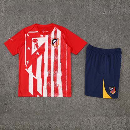 Atletico Madrid Shorts Set-Red, White and Blue