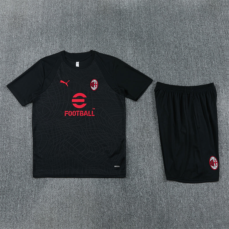 Ac Milan Shorts Set-Black