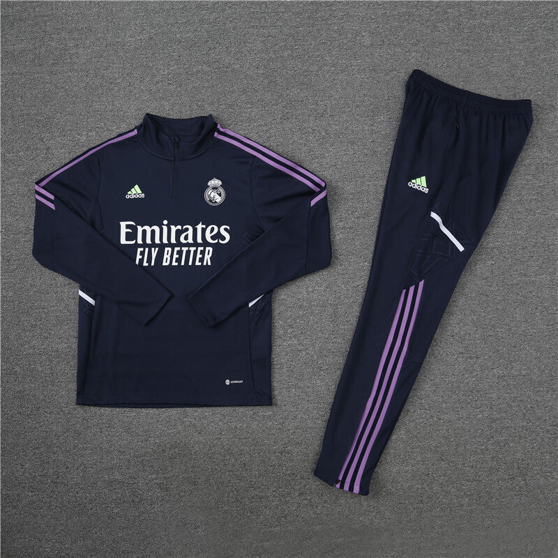 Real Madrid Tracksuit-Navy Blue