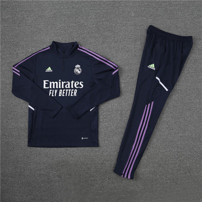 Real Madrid Tracksuit-Navy Blue