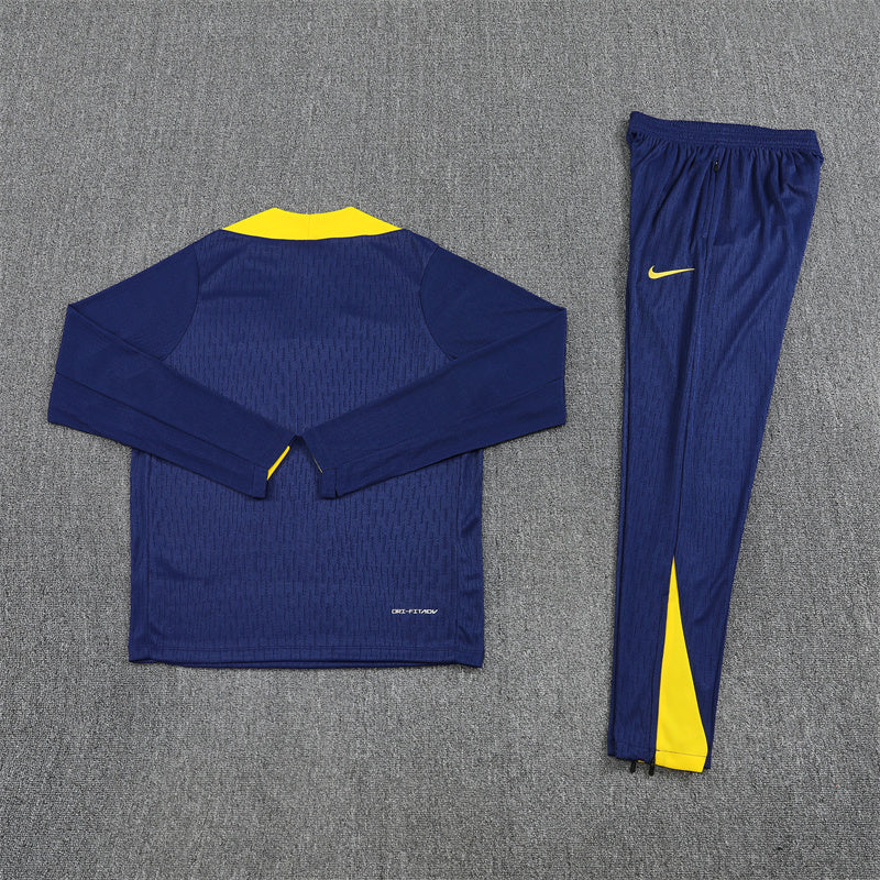 Atletico Madrid Tracksuit-Navy Blue and Yellow