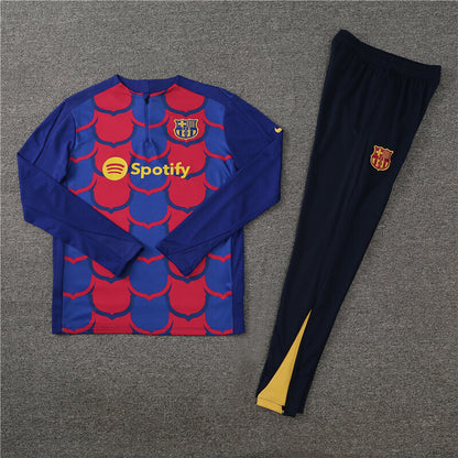 Barcelona Tracksuit-Red, Blue and Black