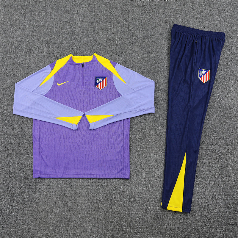 Atletico Madrid Tracksuit-Purple and Navy Blue