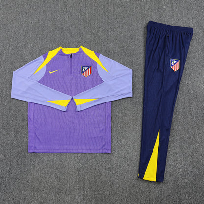 Atletico Madrid Tracksuit-Purple and Navy Blue