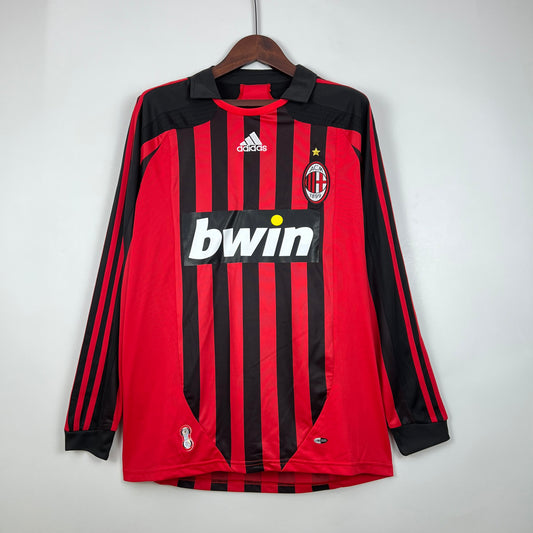 Retro Long Sleeve AC Milan 07/08 Home