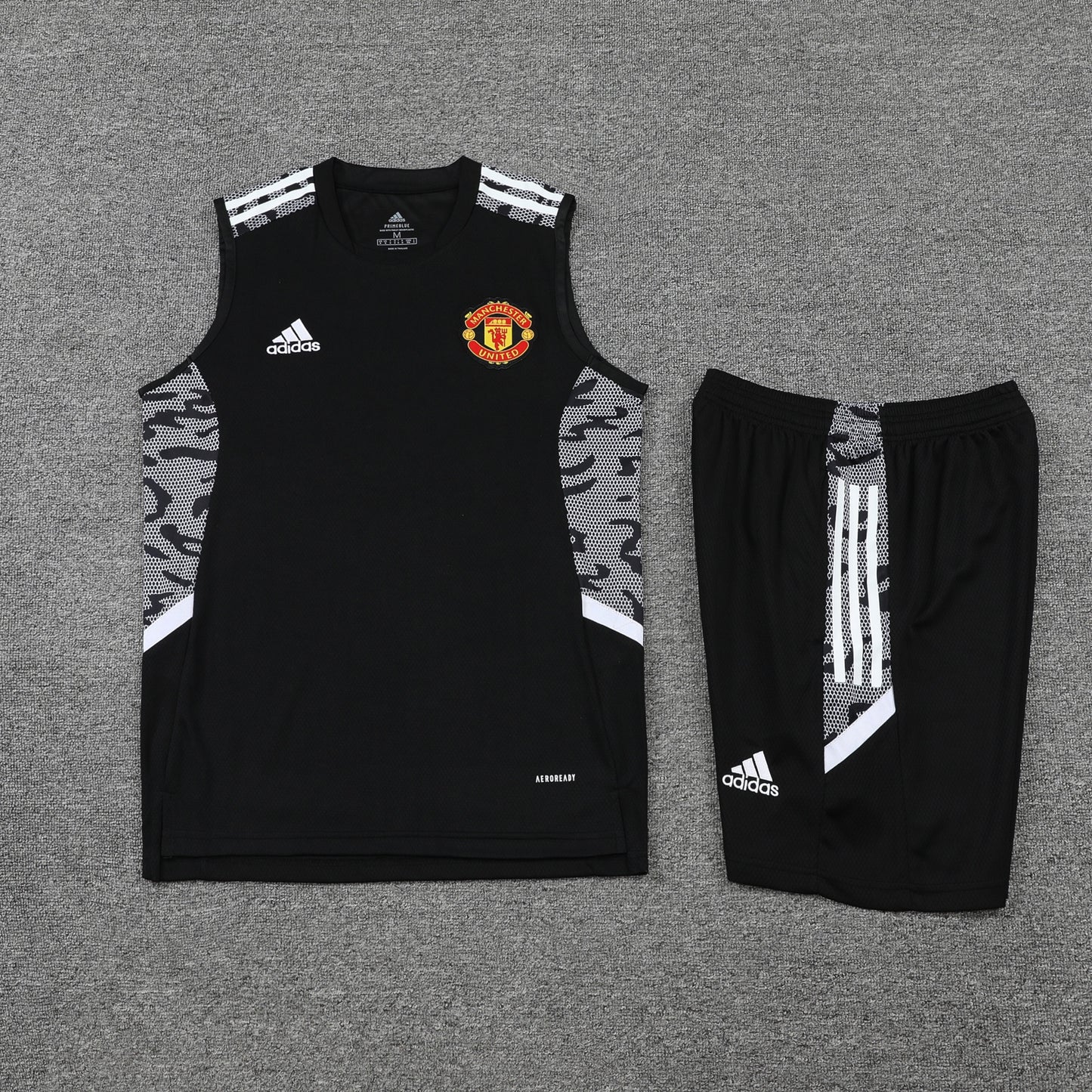 Manchester United Vest Set-Black and Grey