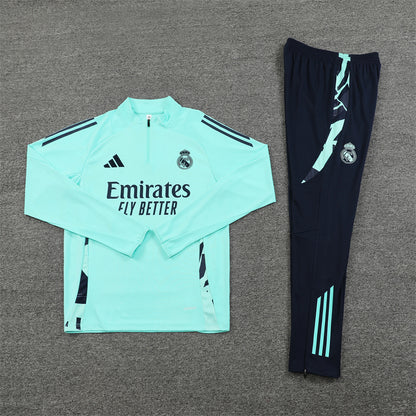Real Madrid Tracksuit-Light Blue and Black