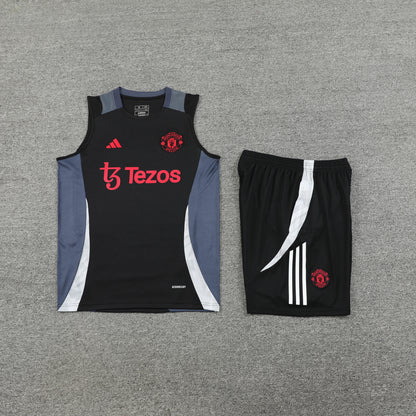 Manchester United Vest Set-Black and Grey