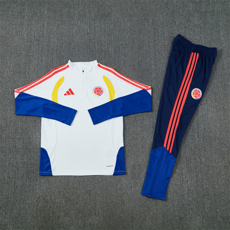 Columbia Tracksuit-White, Blue and Navy Blue
