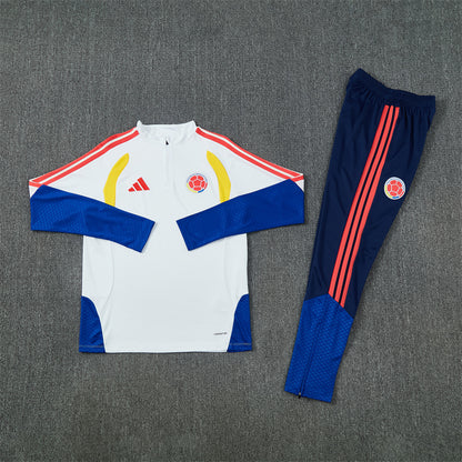 Columbia Tracksuit-White, Blue and Navy Blue