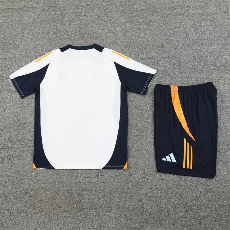 Real Madrid Shorts Set-White, Orange and Black