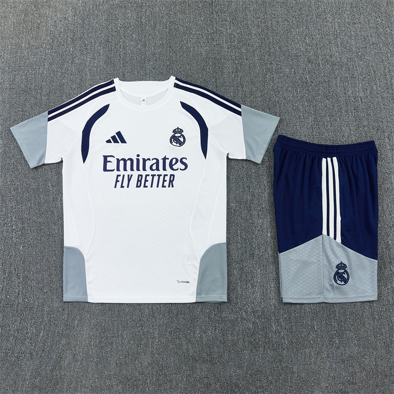 Real Madrid Shorts Set-White, Grey and Navy Blue