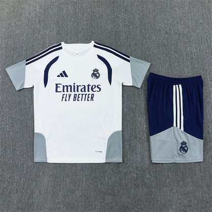 Real Madrid Shorts Set-White, Grey and Navy Blue