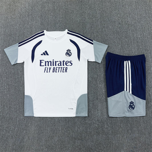 Real Madrid Shorts Set-White, Grey and Navy Blue