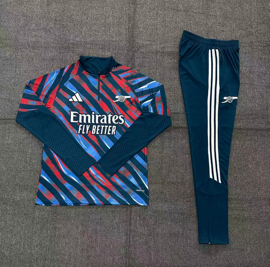 Arsenal Tracksuit-Red, Blue and Navy Blue