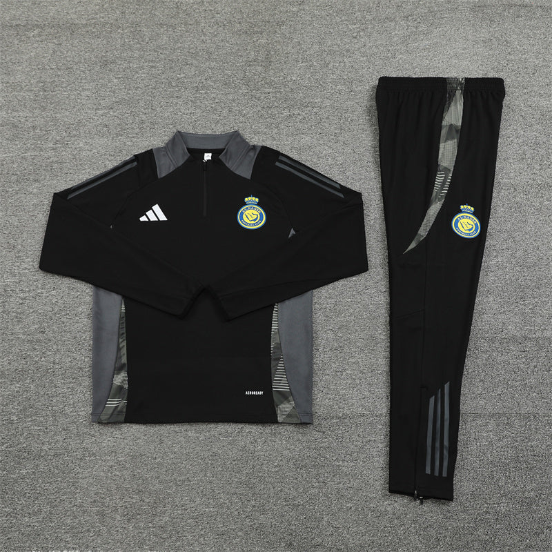 Al Nassr Tracksuit-Black and Grey