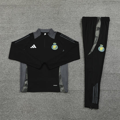 Al Nassr Tracksuit-Black and Grey
